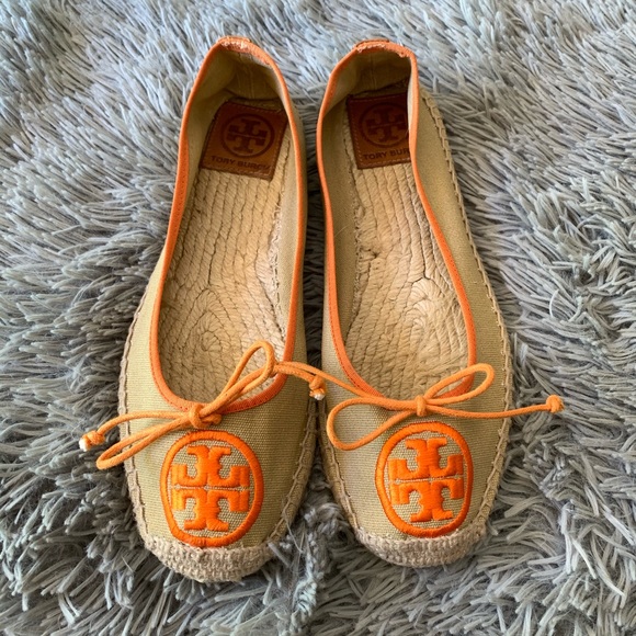 Tory Burch Shoes - TORY BURCH logo canvas espadrilles